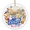 Artistic Israel Vintage Cultural Ornament, Israeli Souvenir Gift and Hanukkah Christmas Tree Decoration